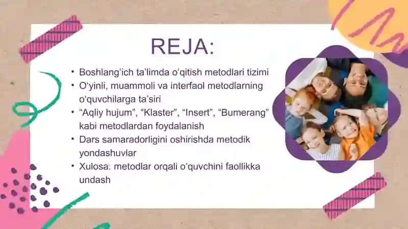 Boshlang'ich ta'lim sinflarida ta'lim metodlari 2