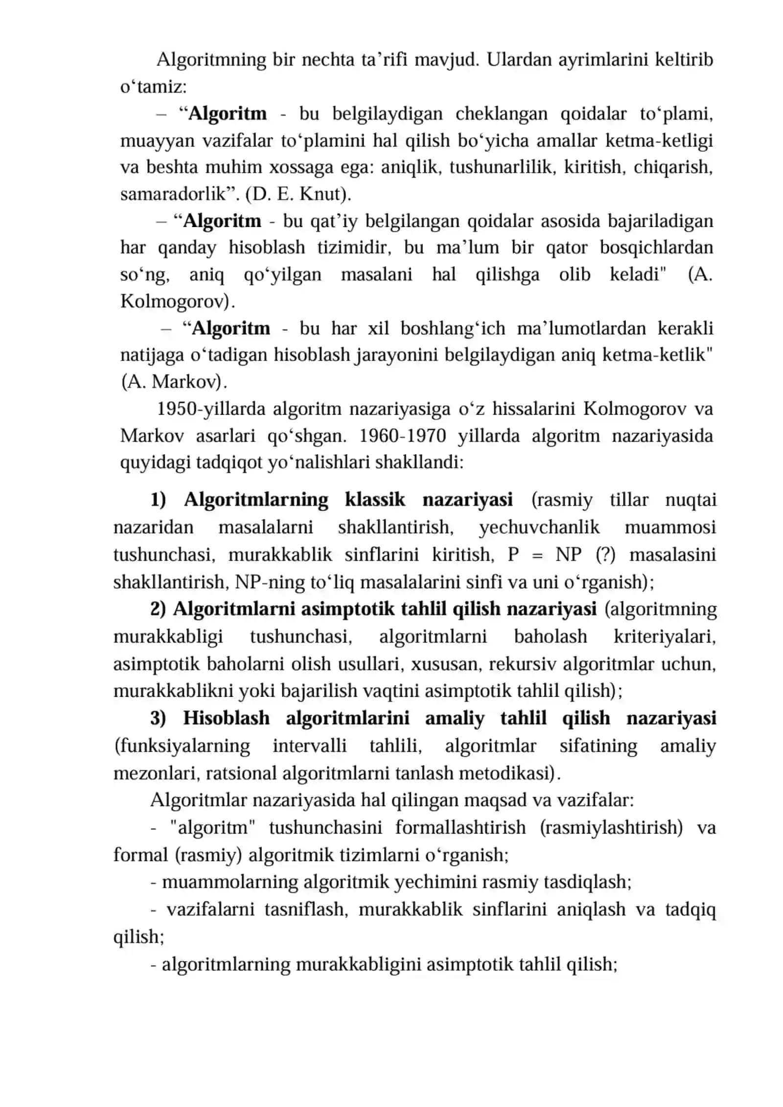Kirish. Algoritm va ma‘lumotlar tuzilmasi tushunchasi 2
