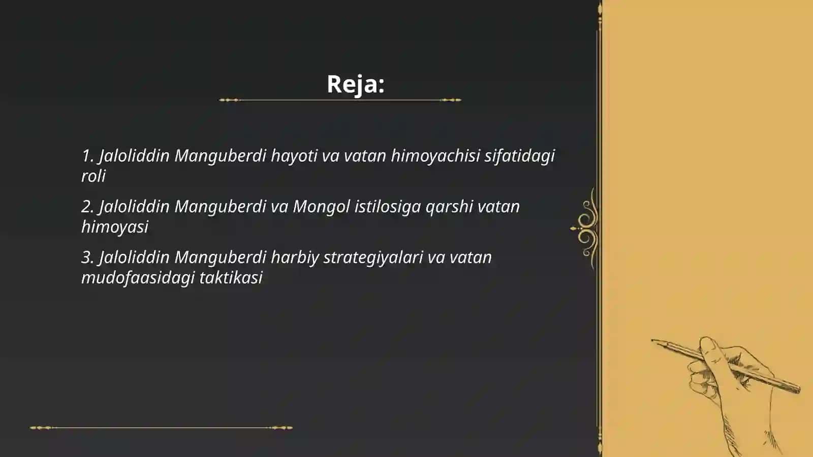 Jaloliddin Manguberdi va Mongol istilosiga qarshi vatan himoyasi 2