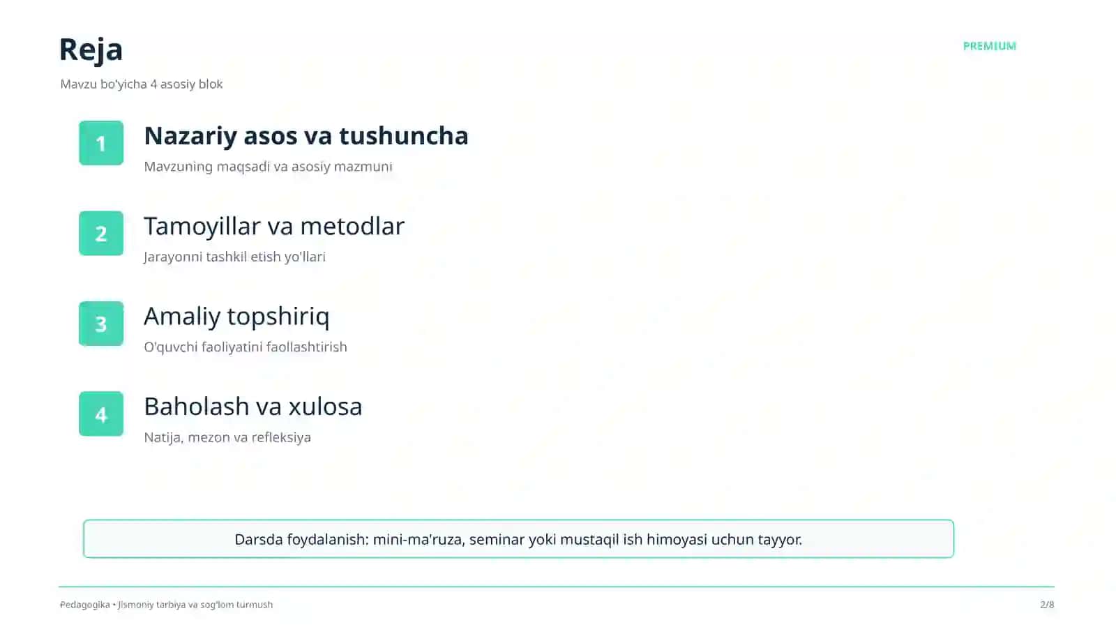 Jismoniy tarbiya va sog'lom turmush 2