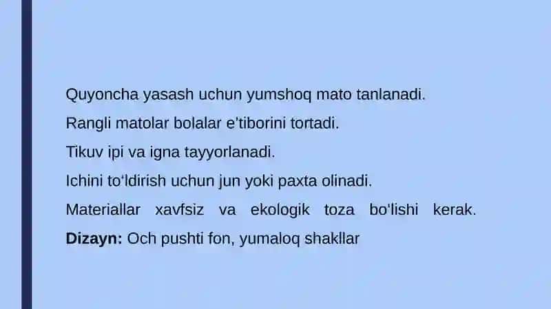 Quyoncha shaklidagi oʻyinchoq 2