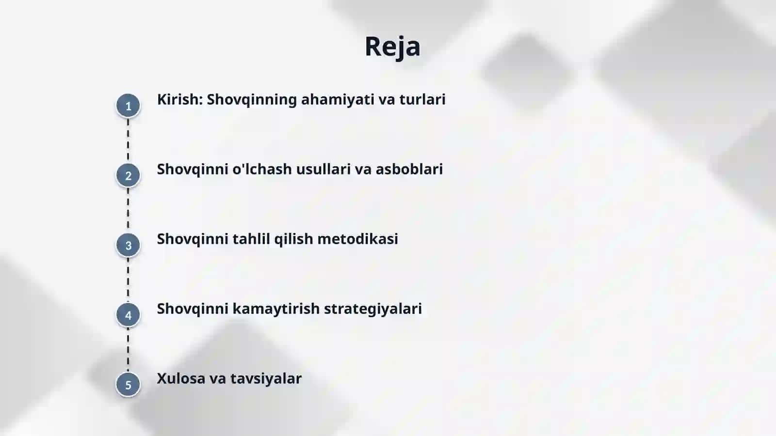 Shovqin ko‘rsatkichlarini aniqlash 2