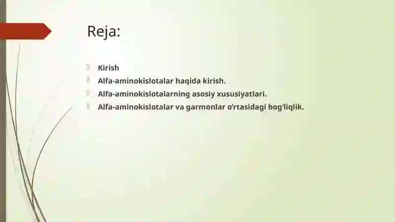 Alfa-aminokislotalar garmonlar tarkibiy qismi sifatida. 2
