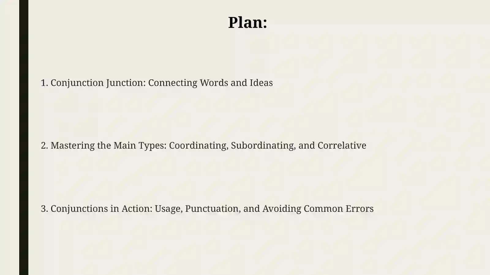 Types of conjunctions 2