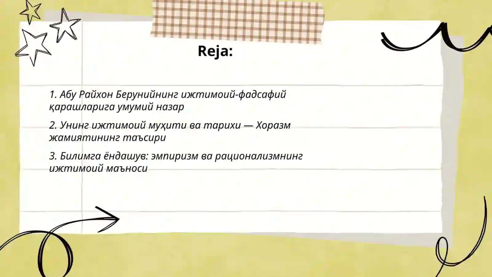Абу Райхон Берунийнинг ижтимоий-фадсафий қарашлари 2