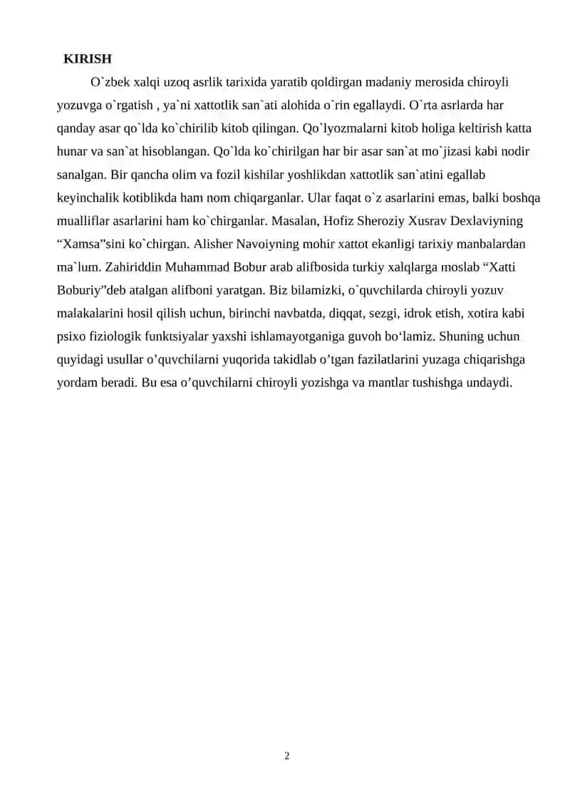 Chiroyli yozuv malakasini shakllantirishning fiziologik asoslari 2