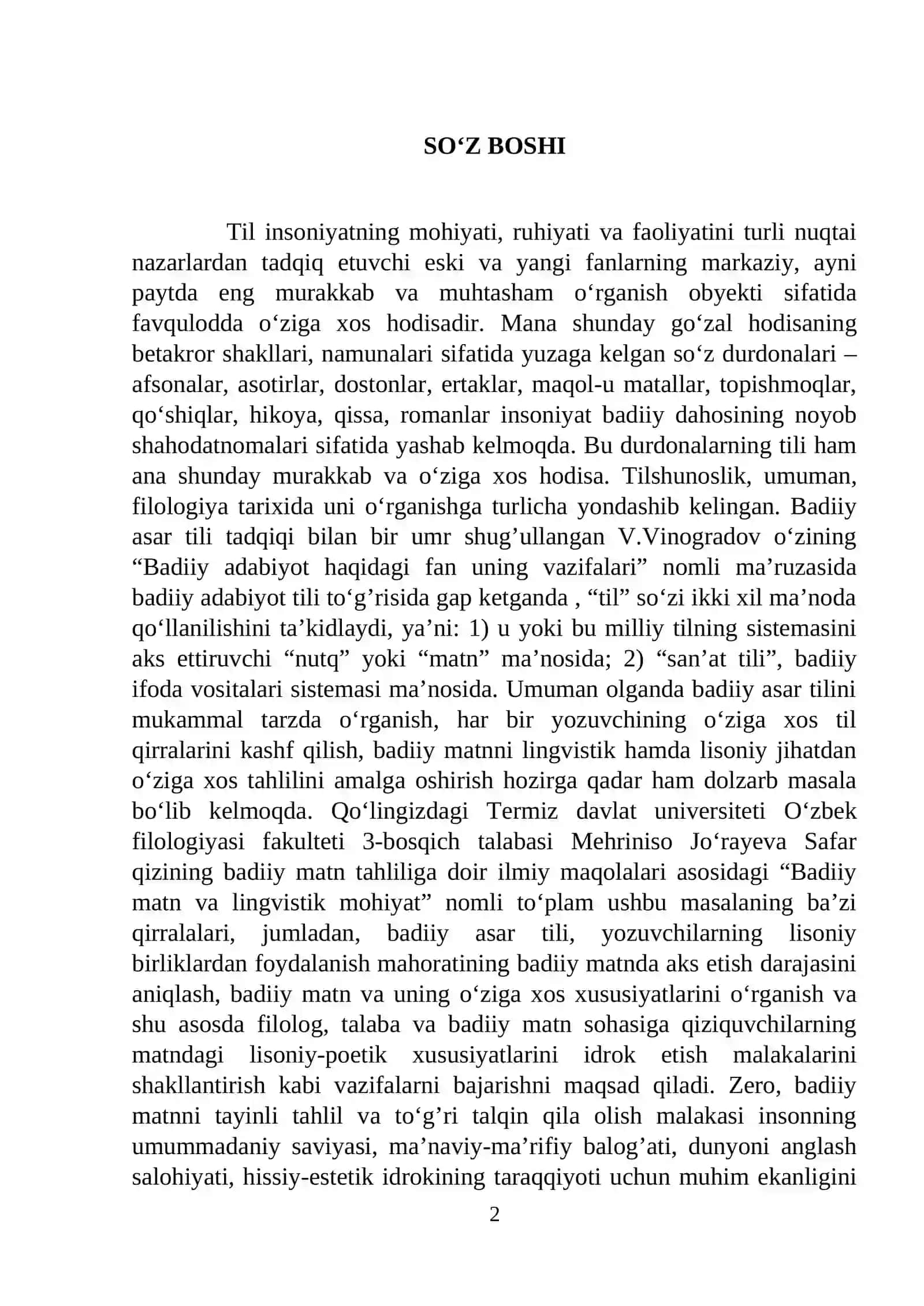 BADIY MATN VA LINGVISTIK MOHIYAT 2