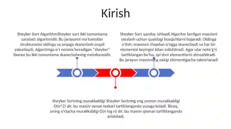 Sheyker Sort Algaritmi Va Uning Murakkabligi Baxosi 2