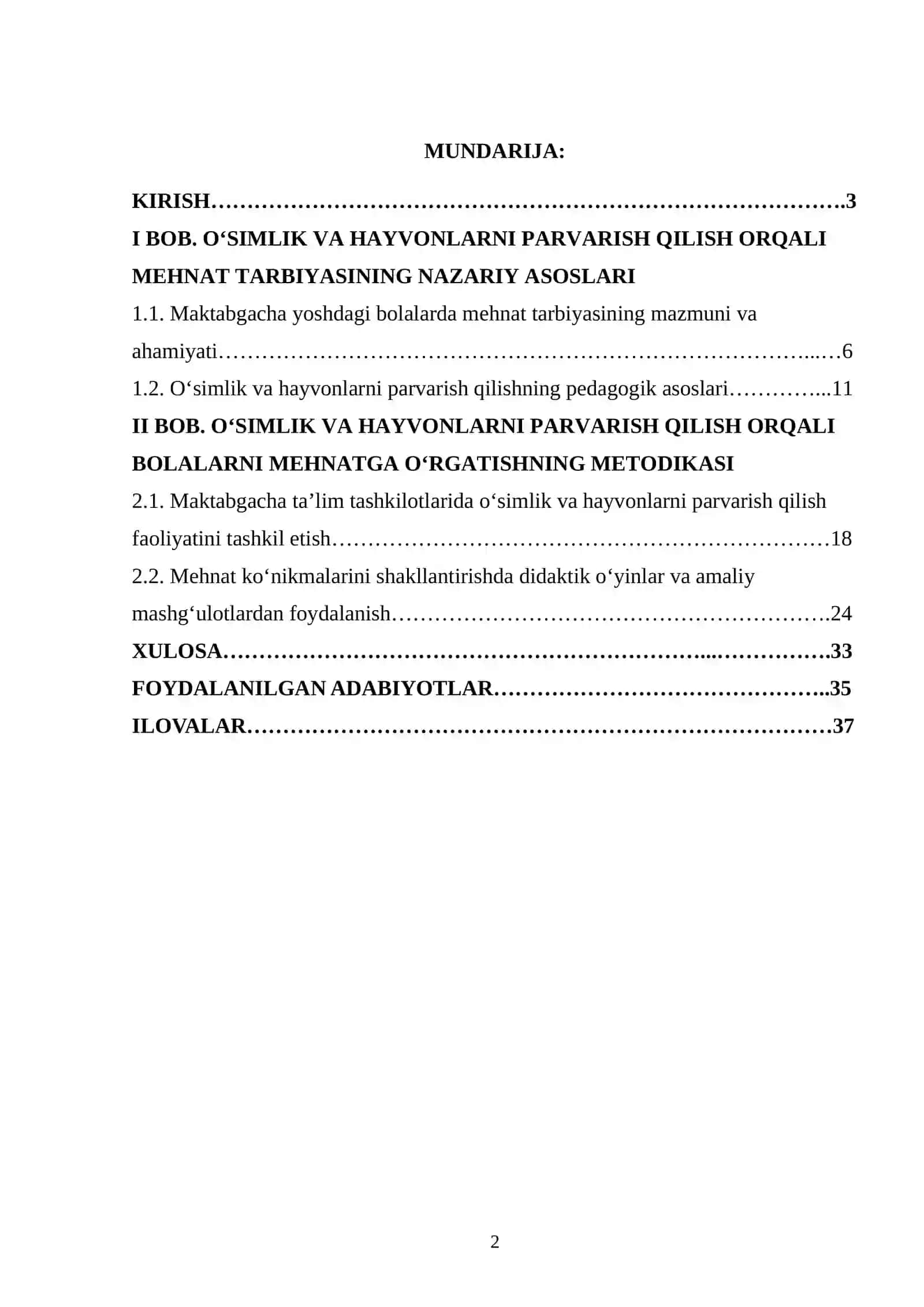 O‘simlik va hayvonlarni parvarish qilish orqali bolalarni mehnatga o‘rgatish 2