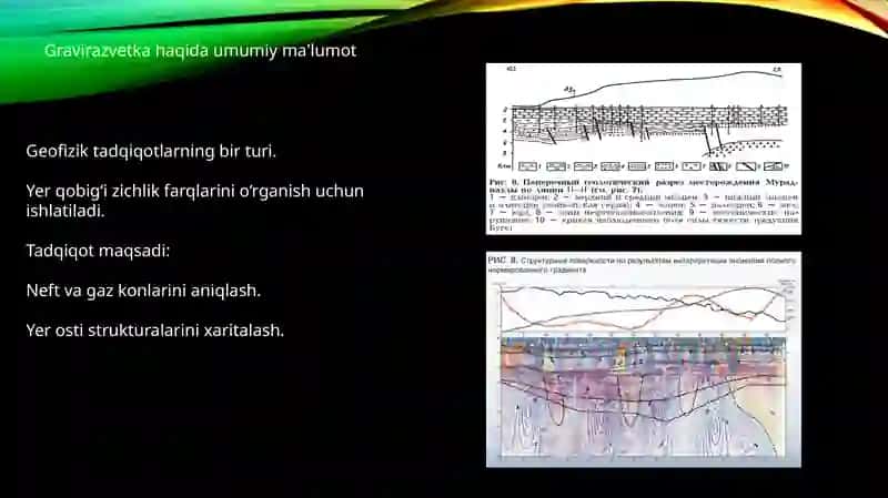 Gravirazvetka natijalari geologik tahlil qilish 2