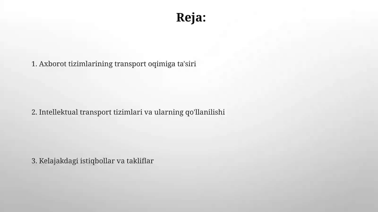 Avtomobil tıkanıklıklarini bashorat qilish tizimlari 2