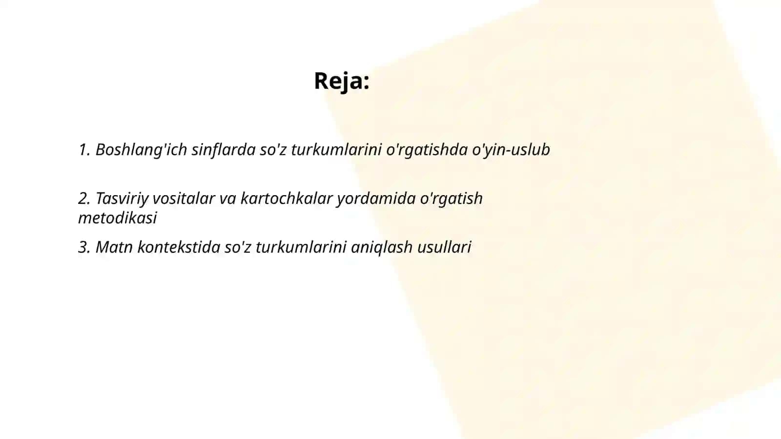 Boshlang'ich sinflarda so'z turkumlarini o'rganishda metod va usullar 2