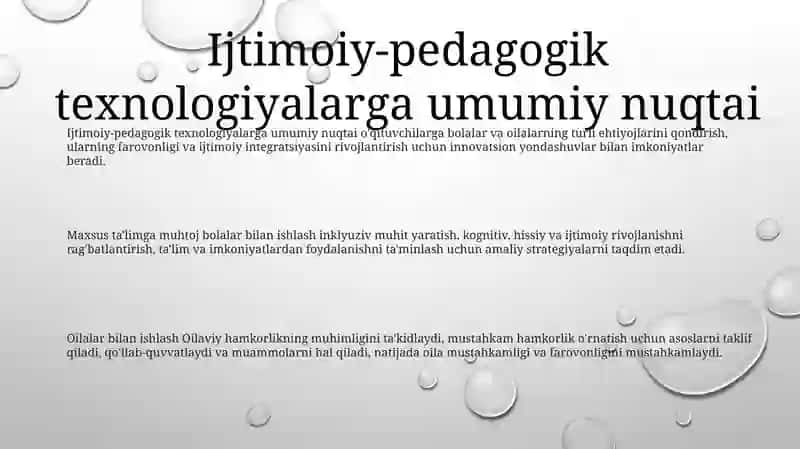 Tarbiyasi Og'Ir Bolalar Bilan Ishlash Ijtimoiy-Pedagogik Texnologiyalari 2