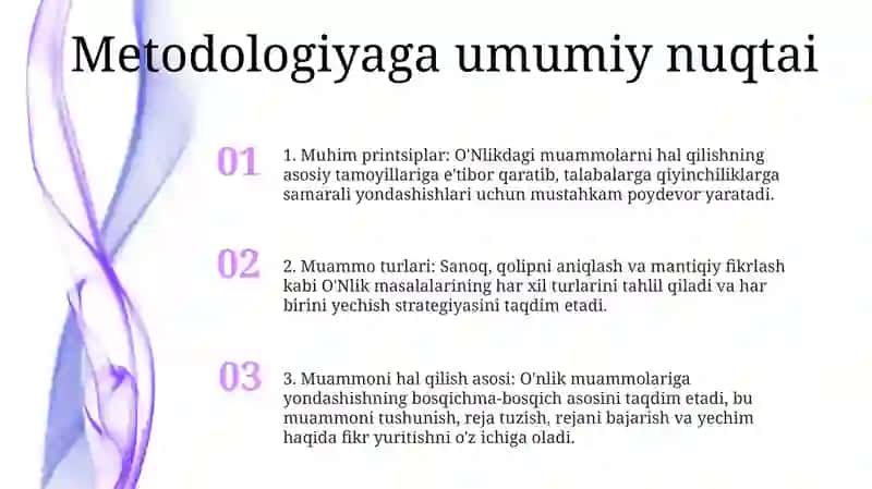 O'Nlik Mavzusida Masalalar Yechish Metodikasi 2