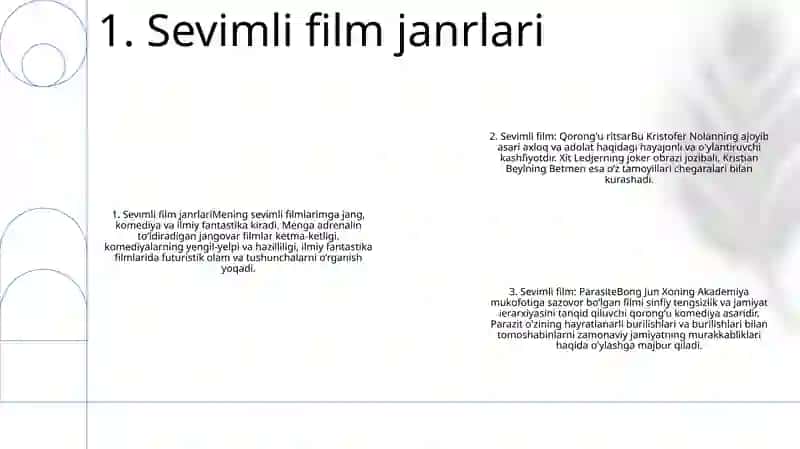 Sevimli film janrlari 2