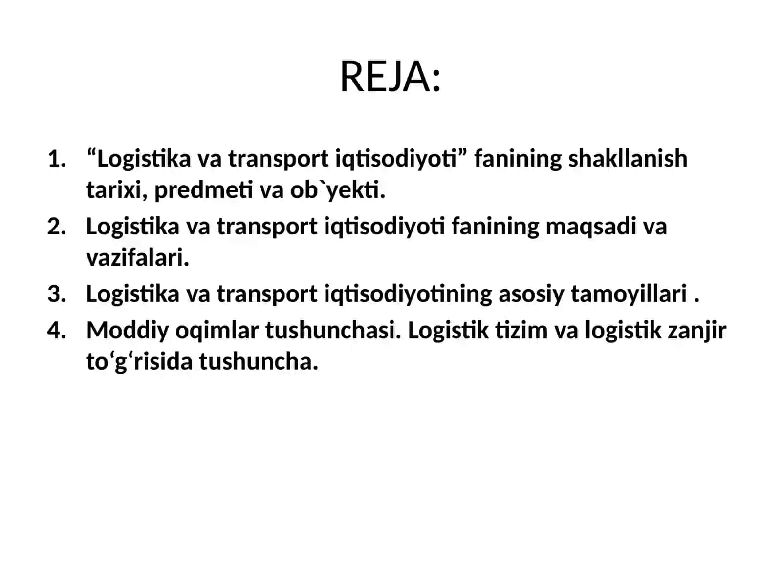 Logistikavatransportiqtisodiyoti fanining uslubi 2