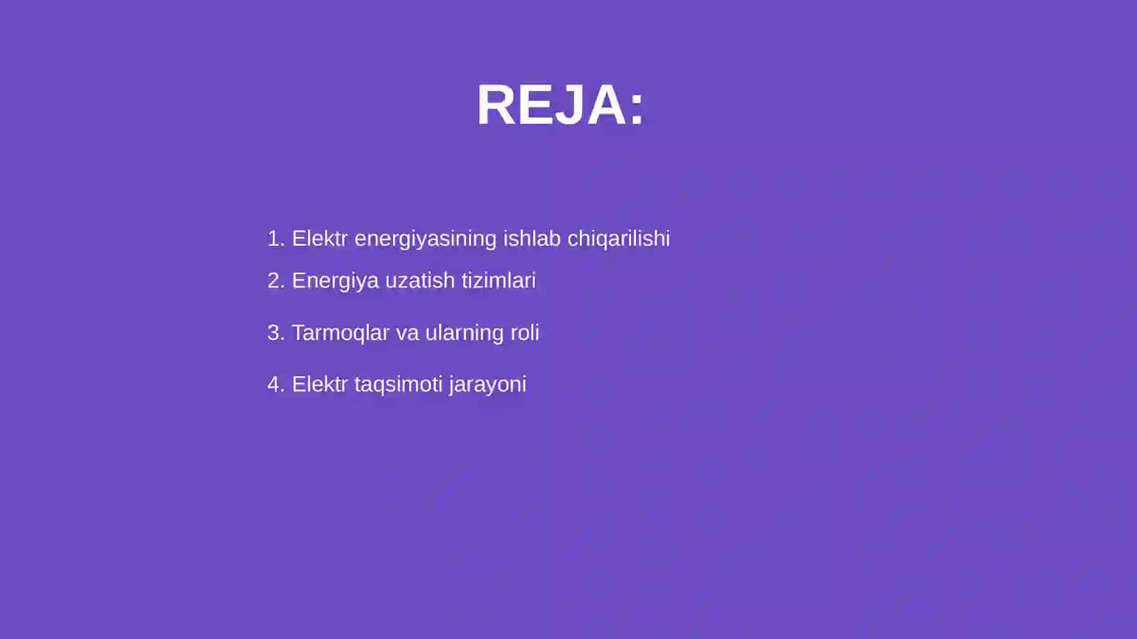 Elektr energiyani ishlab chiqarish uzatish taqsimlash va istemol qilish 2