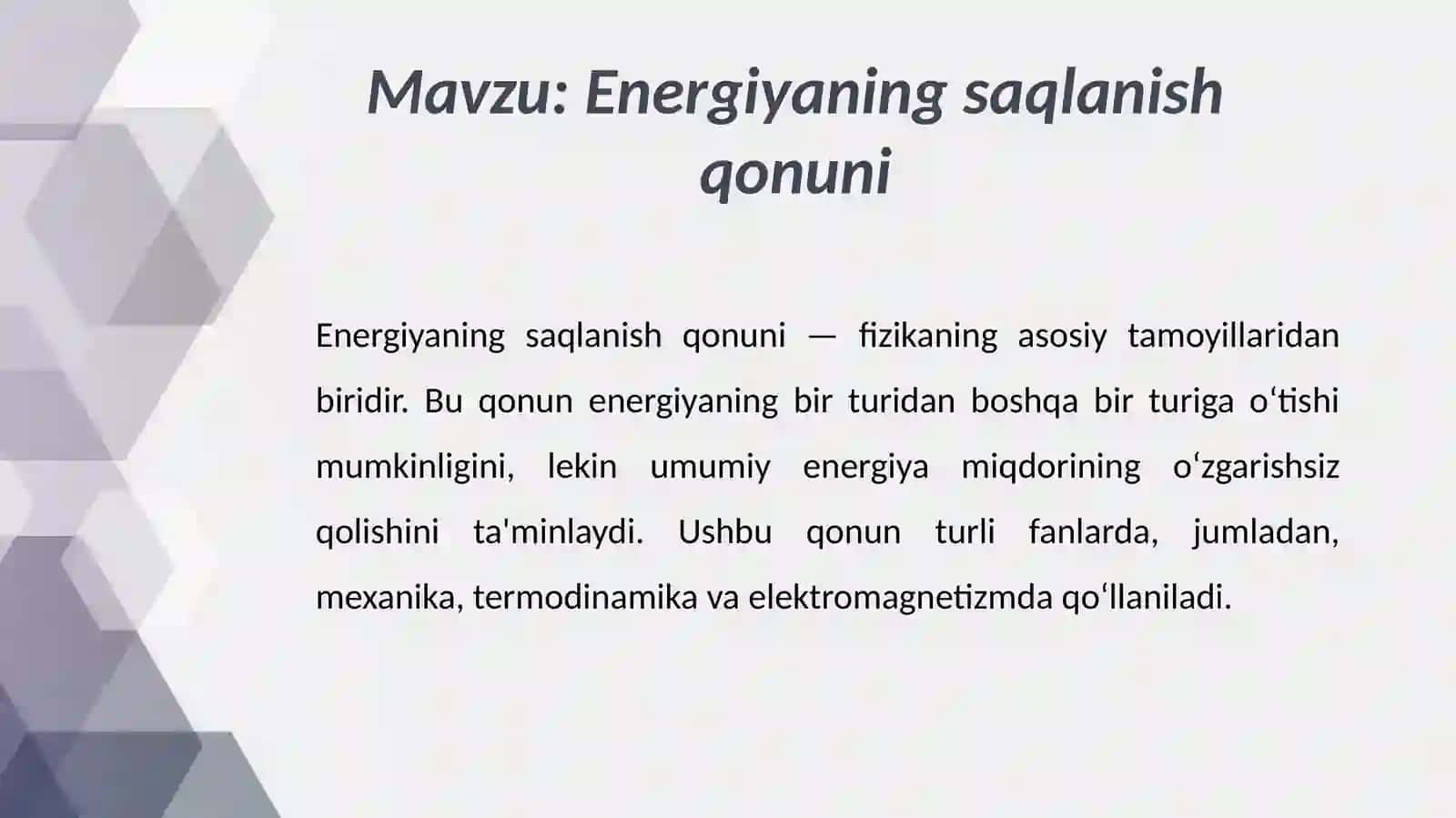 Energiyaningsaqlanishqonuni 2