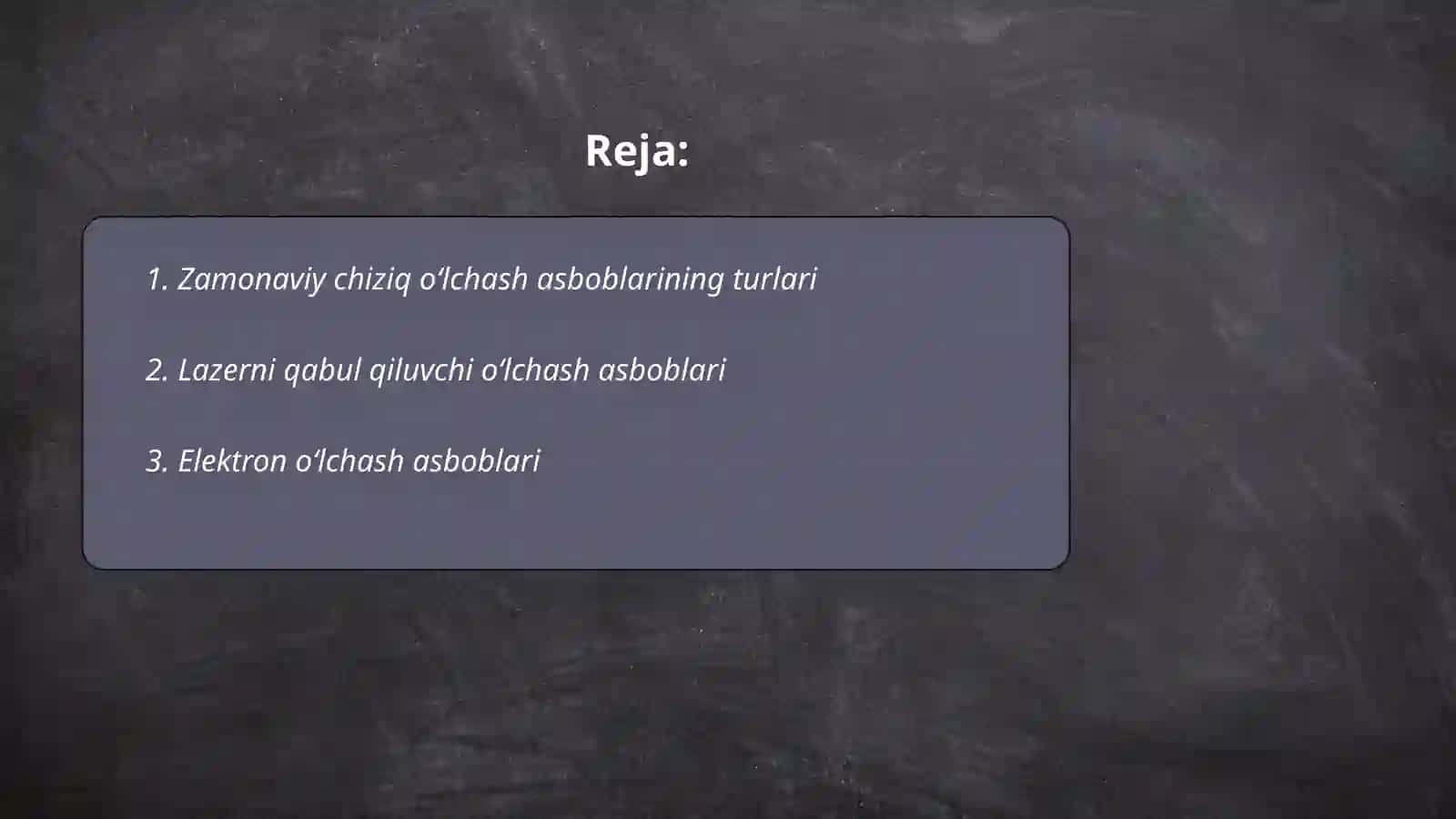 Zamonaviy chiziq o‘lchash asboblari 2