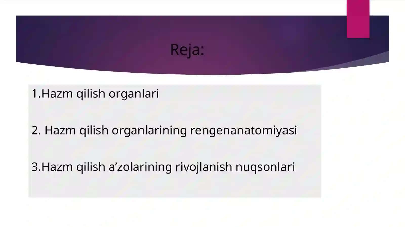 Hazm a’zolarining rengenanatomiyasi va rivojlanish nuqsonlari 2