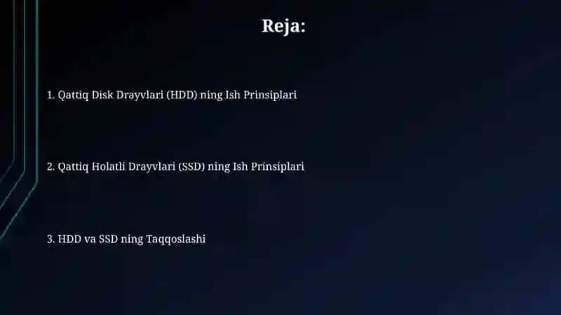 HDD, SSD xotiralar va ularning ishlash prinsipi 2