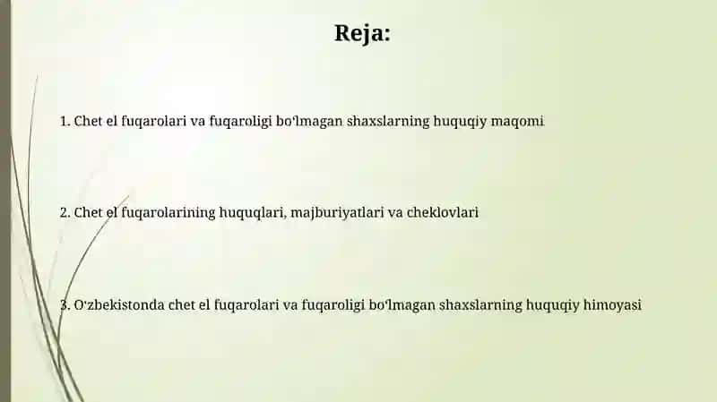 Chet el fuqarolari va fuqaroligi boʻlmagan shaxslarni huquqiy xolati 2