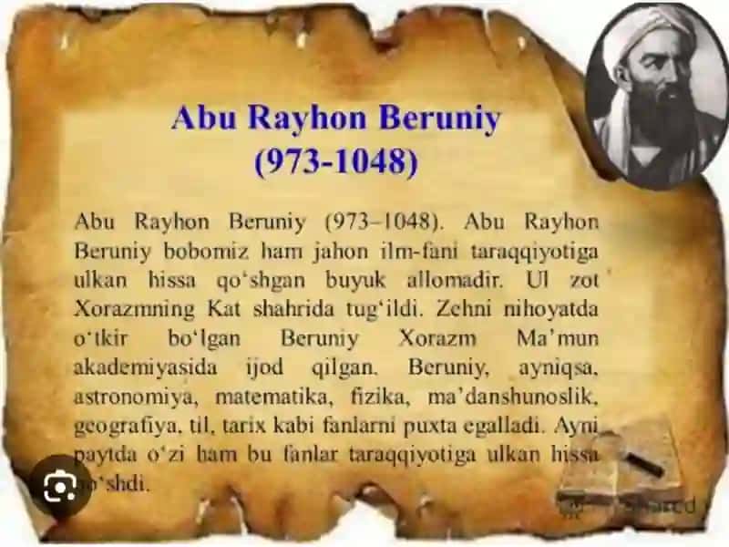 Sharquyģonish davri pedagogik fikr taraqiyoti (Al-xorazmiyal -Farobiy Abu Rayhon Beruniy Abu Ali Ibin Sino ta‘lim-tarbiya oid qarashlari 2