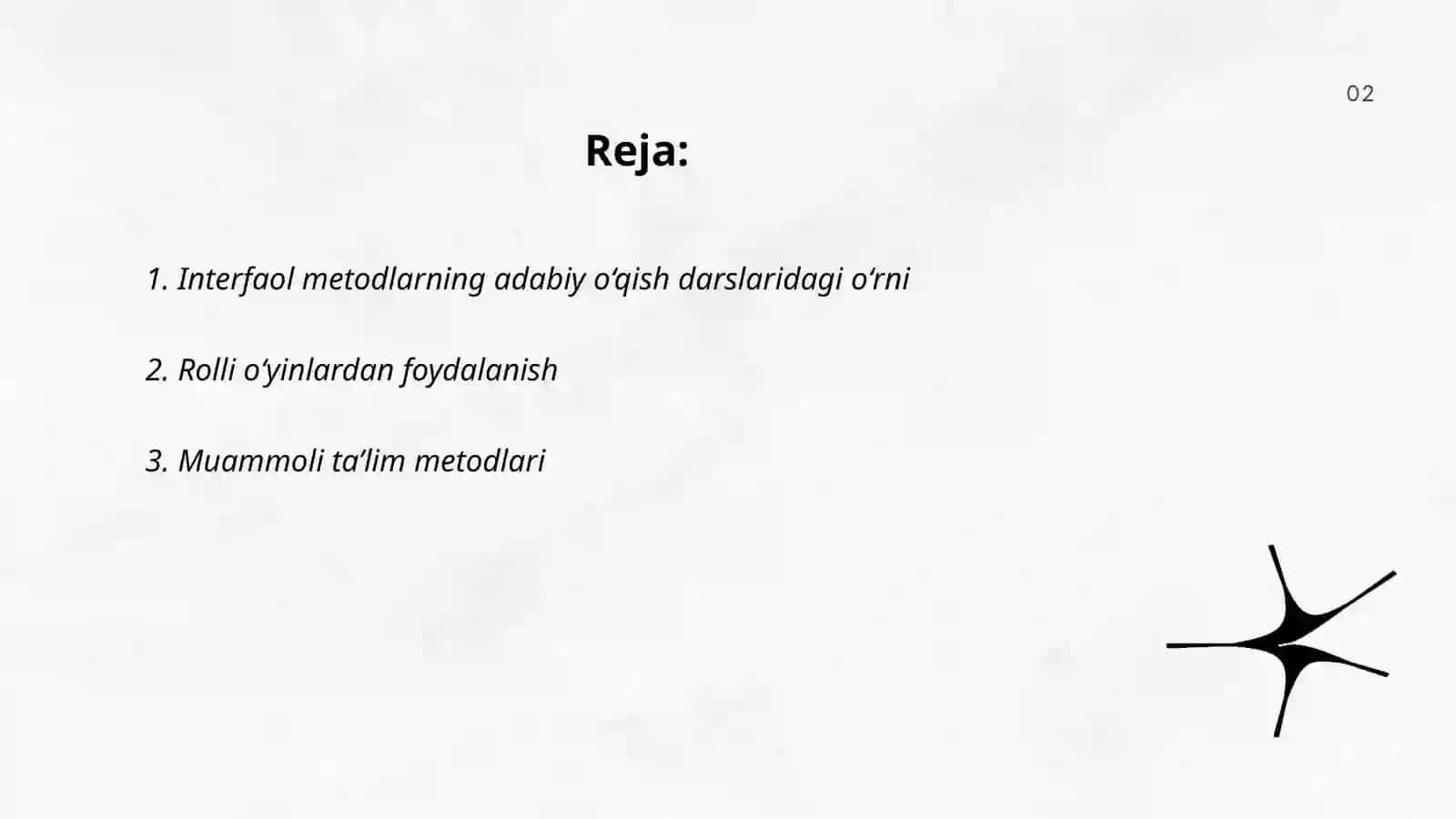 Interfaol metodlarning adabiy o‘qish darslaridagi o‘rni 2