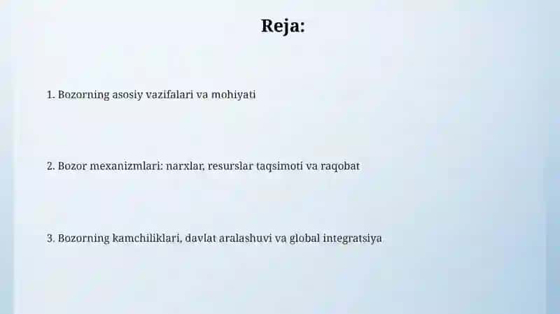 Bozor iqtisodiyoti 2