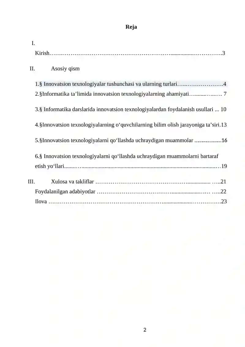 Informatika darslarida innovatsion texnologiyalardan foydalanish 2