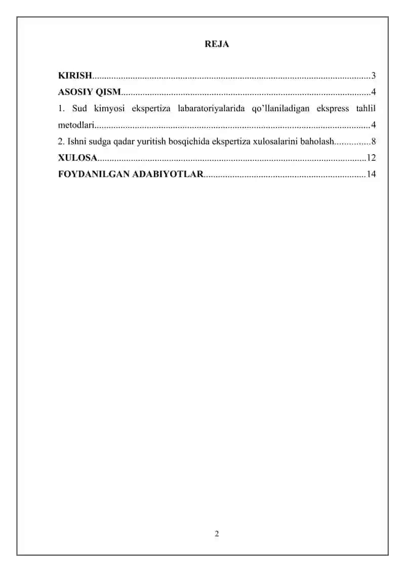Sud kimyosi ekspertiza labaratoriyalarida qo'llaniladigan dastlabki ekspress tahlil usullari 2