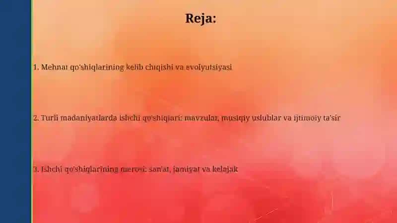 Mehnat qo'shiqlari: Kelib chiqishi va evolyutsiyasi 2