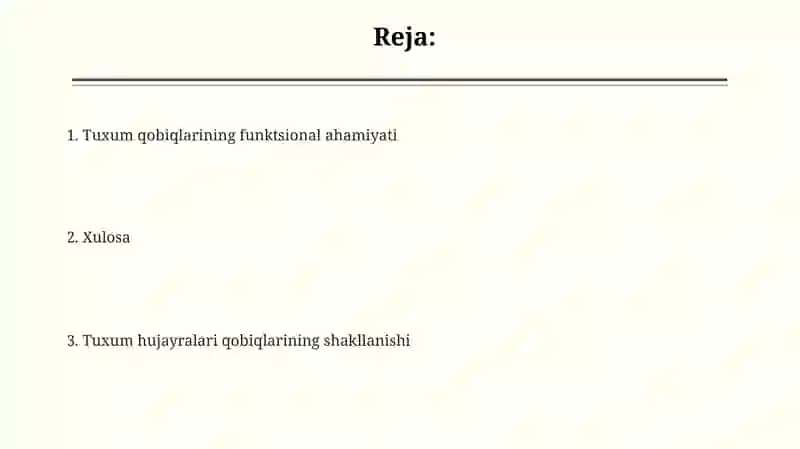 Tuxum hujayrasining qobiqlari ularning shakllanishi 2