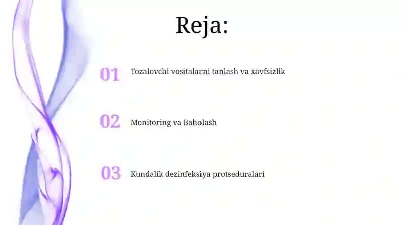 Kundalik dezinfeksiya protseduralari 2