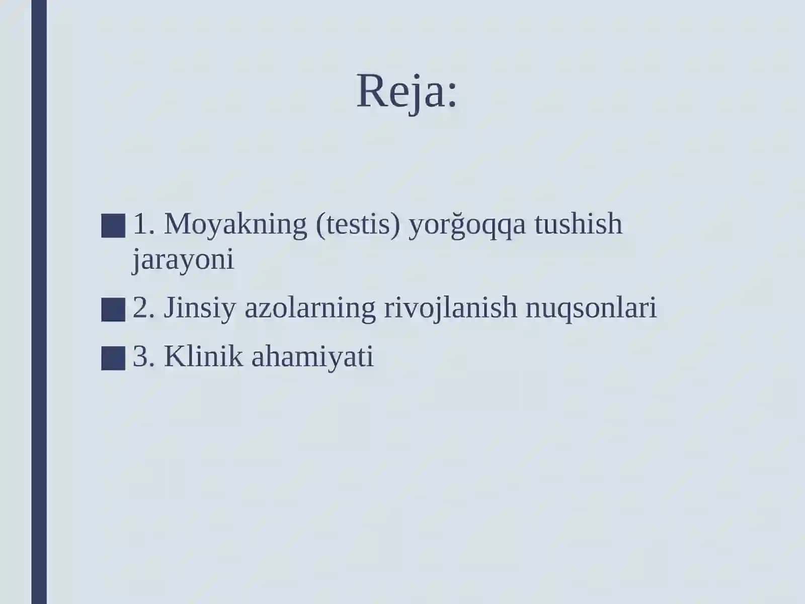 Moyakning yorğoq qatushish jarayoni va jinsiy azolarning rivojlanish nuqsonlari 2