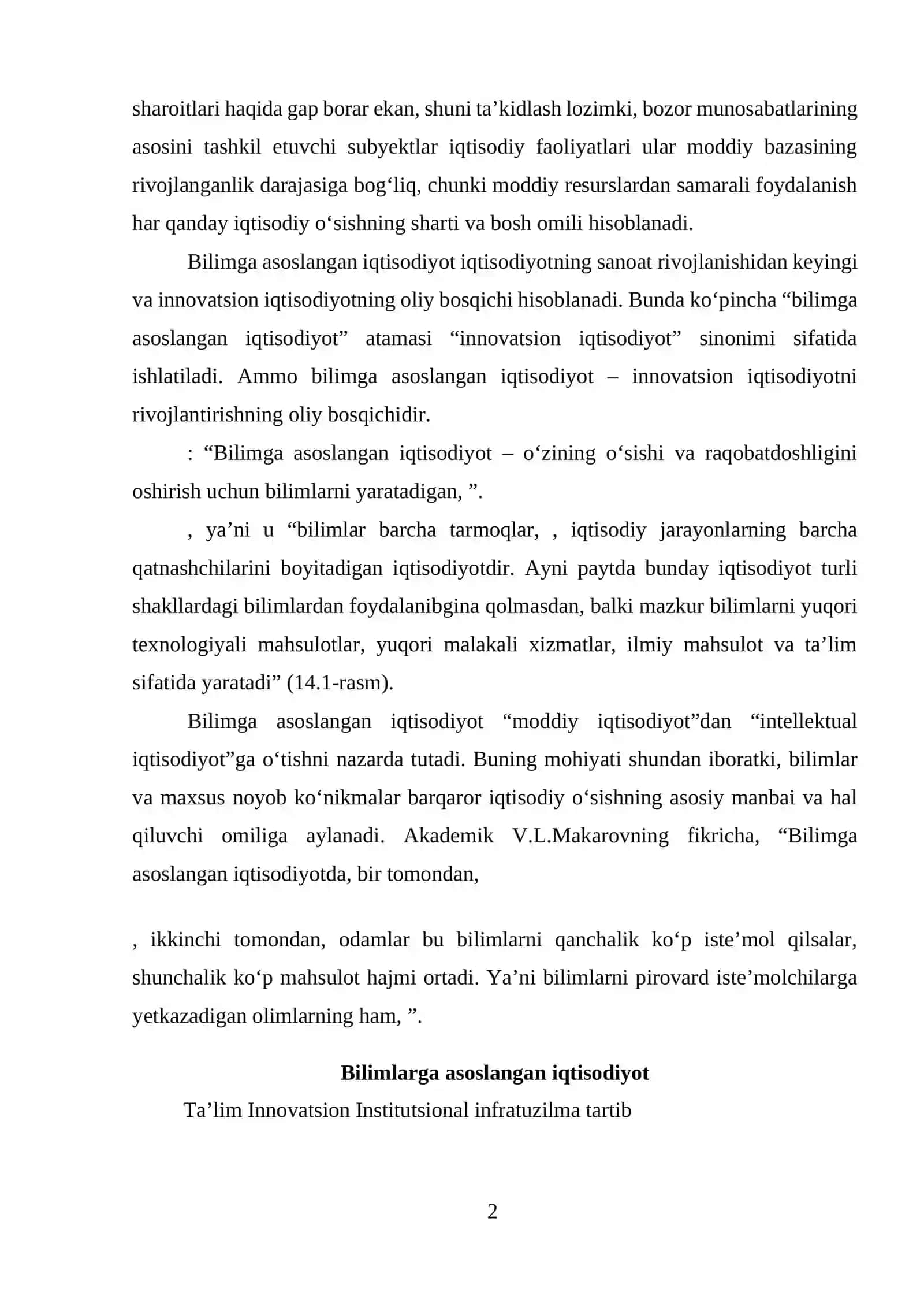 O‘zbekiston Respublikasida iqtisodiyotga investitsiyalarni jalb qilishda davlat moliyasining orni va ahamiyati 2