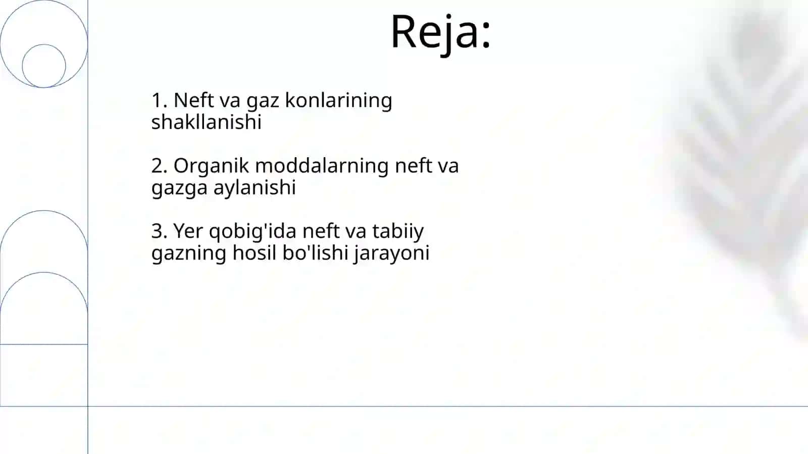 Neft va tabiiy gazning yer postida hosil bolishi (generatsiyasi) 2