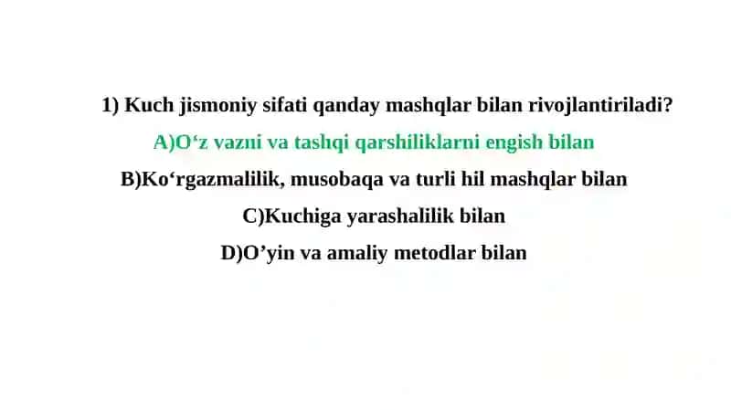 Jismoniymadaniyat nazariyasi va metodikasi 2