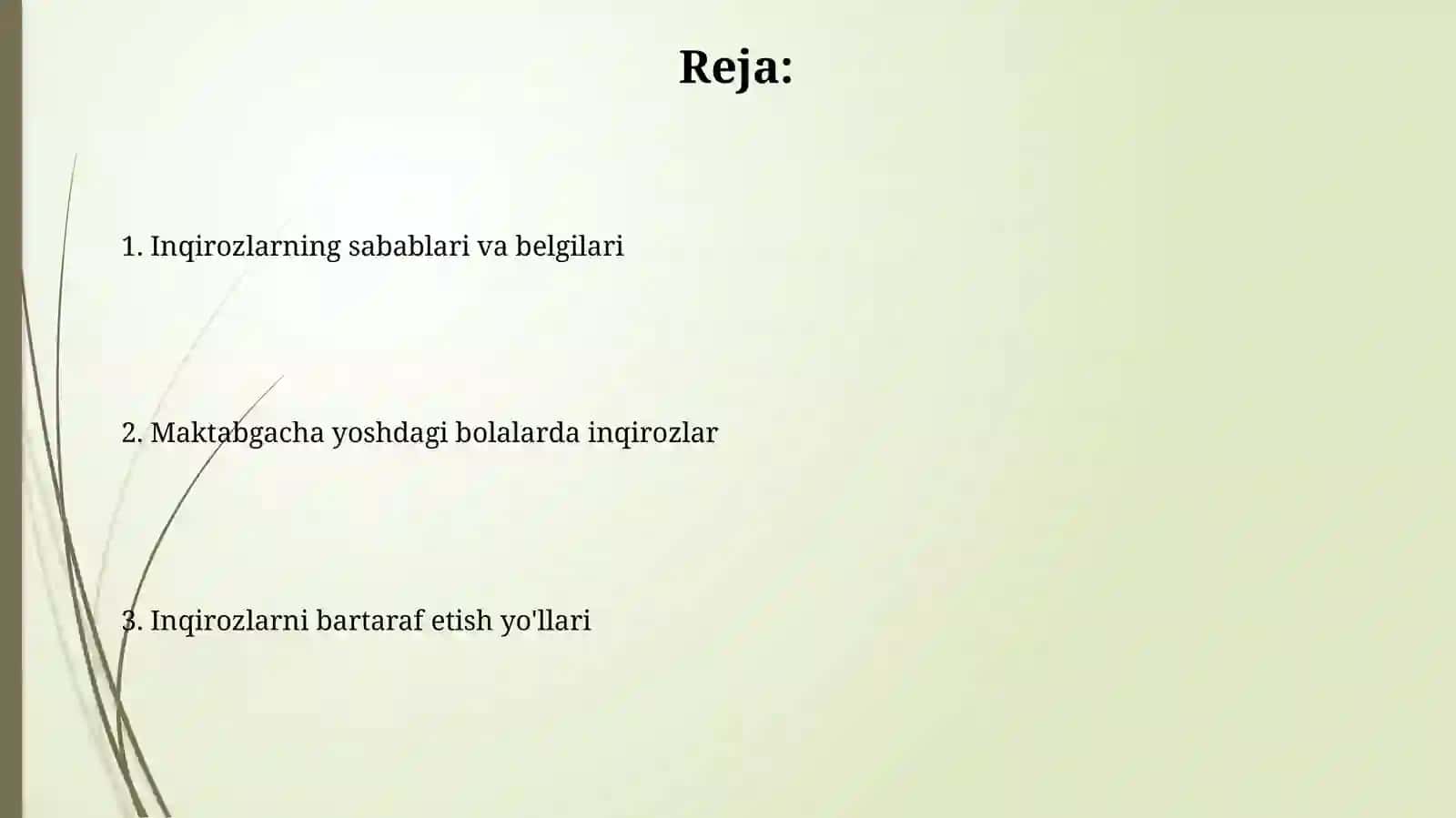 Maktabgacha yoshdagi bolalarda inqiroz 2