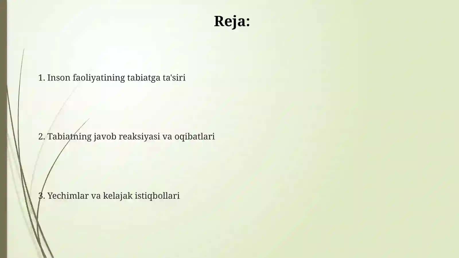 Inson faoliyatining tabiatga ta'siri 2