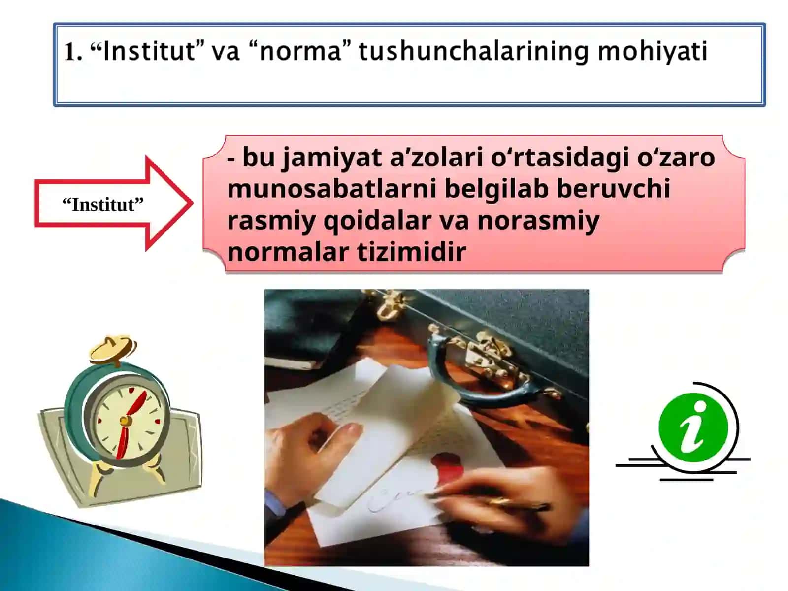 Institutlar va ularning jamiyat rivojlanishidagi roli 2