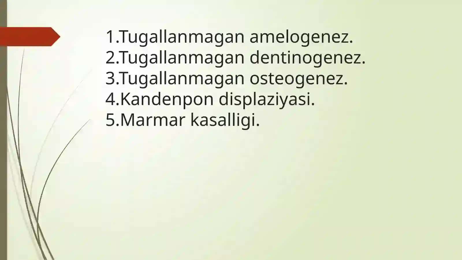 Nokarioz kasalliklar 2