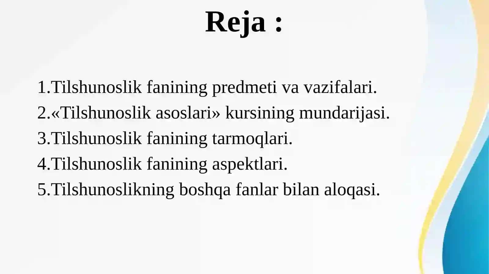 Tilshunoslik fan sifatida. Tilning mohiyati. Tilning paydo bo‘lishi 2
