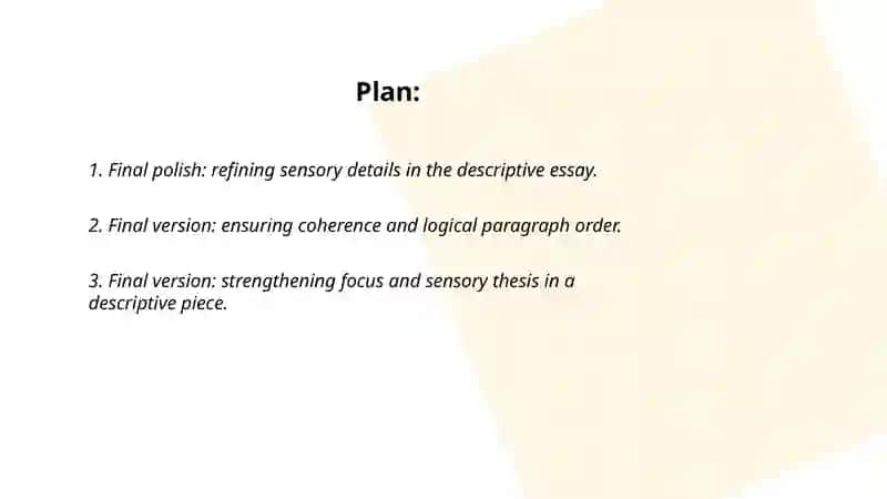 Descriptive essay 2