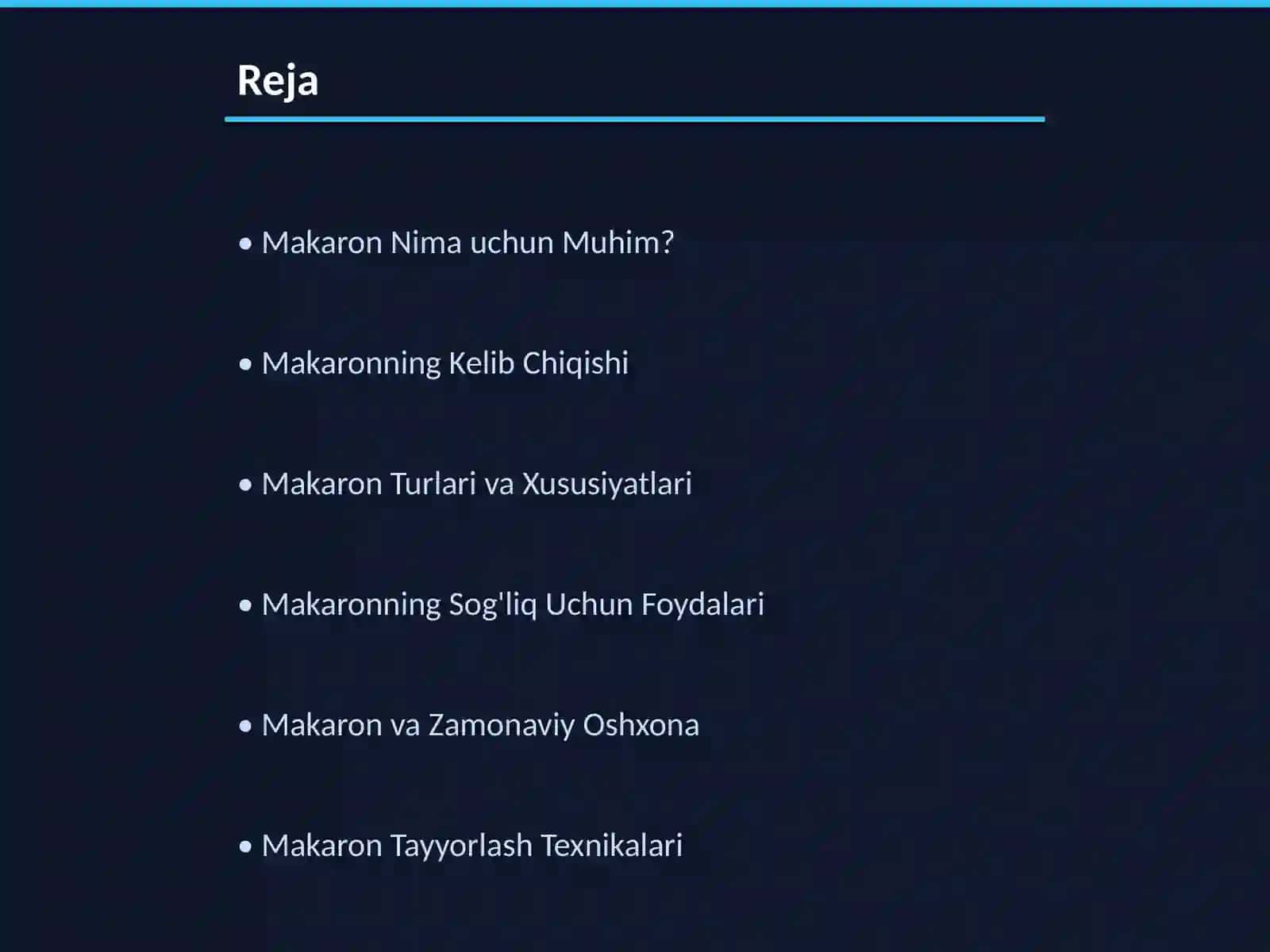 Makaron: Mazali va Har Jihatdan Foydali 2