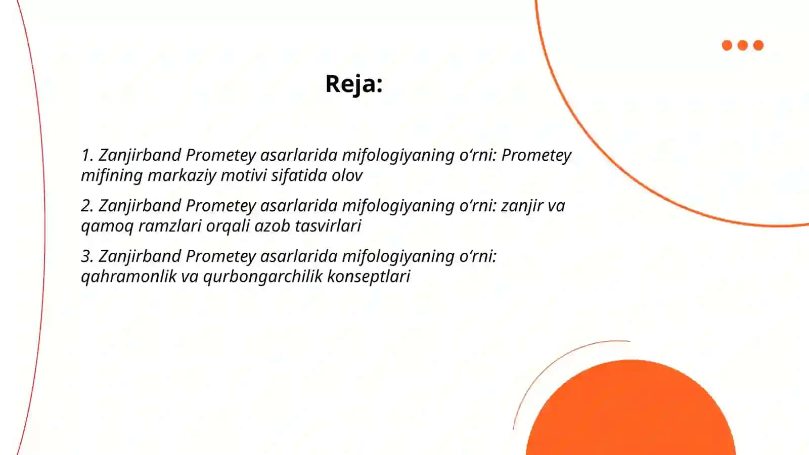 Zanjirband Prometey asarlarida mifologiyaning oʻrni 2