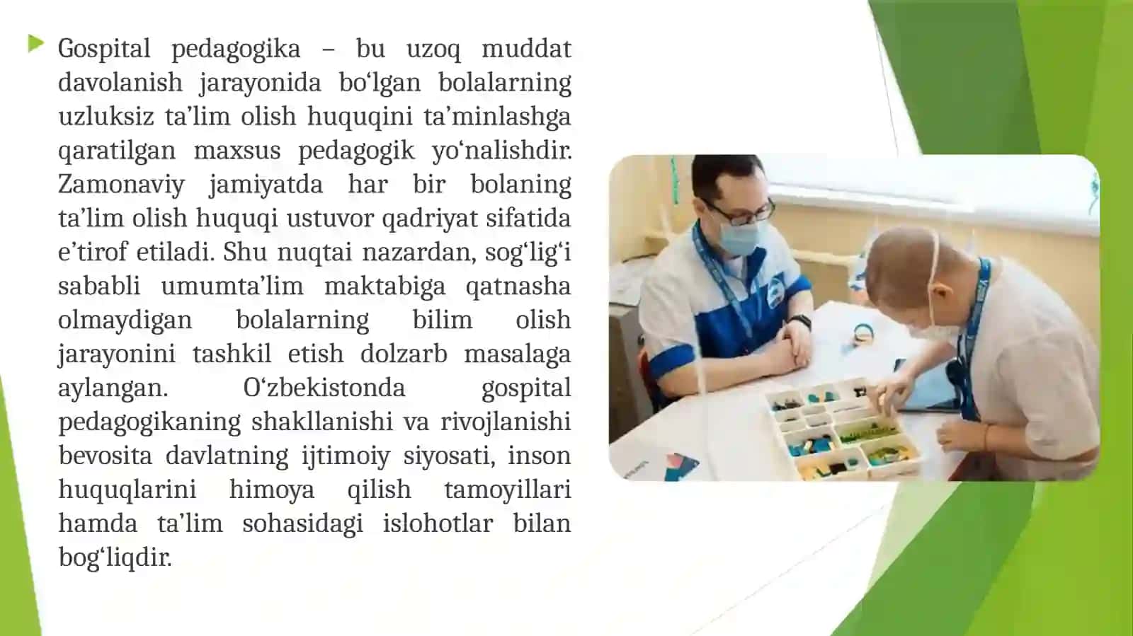 O'zbekistonda gospital pedagogikadan me'yoriy - huquqiy bazasini tahlil qilish 2