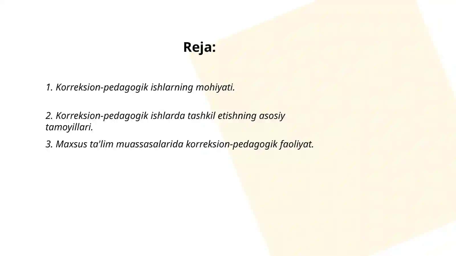 Korreksion - pedagogik ishlarni tashkil etishning tashkiliy, huquqiy, uslubiy va amaliy yordam ko'rsatish usullari 2