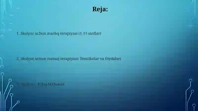 Skolioz uchun mashq terapiyasi (1-11-sinflar) 2