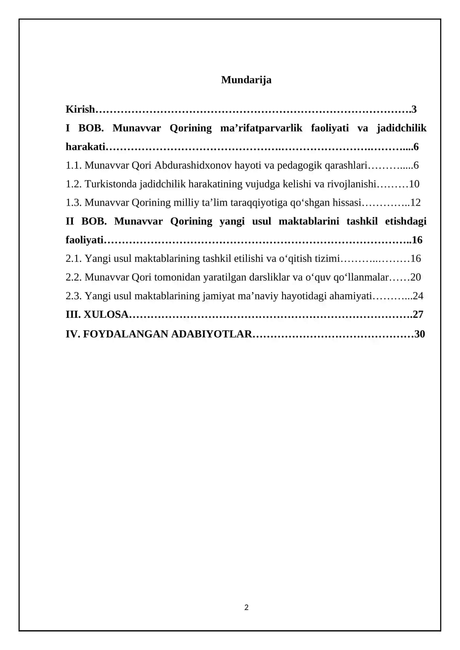 Munavvar Qorining yangi usul maktablarini tashkil etishdagi maʼrifatparvarlik xizmatlari 2
